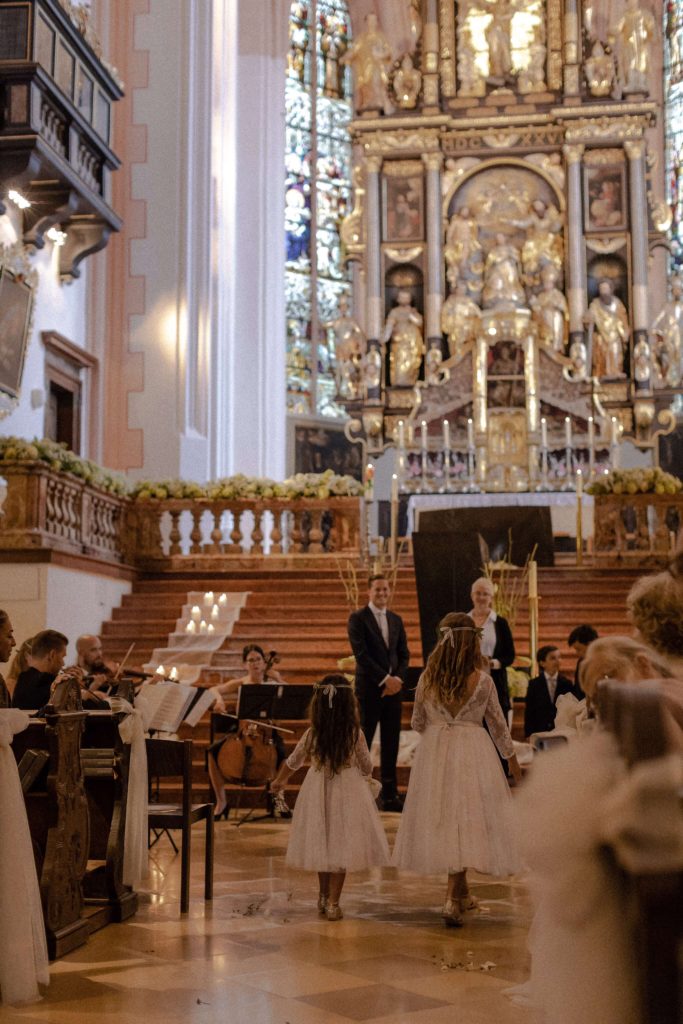 string quartet wedding at basilica st Michael