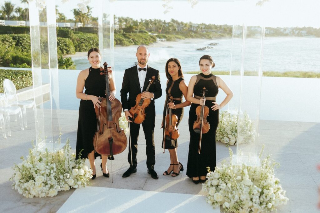 Wedding String Quartet at Four Seasons in Anguilla | Kiral Artists