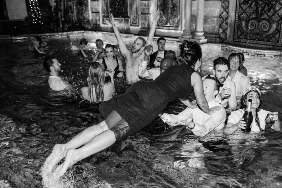 Swimming pool at Versace Mansion - Miami Wedding photo by Jan Freire