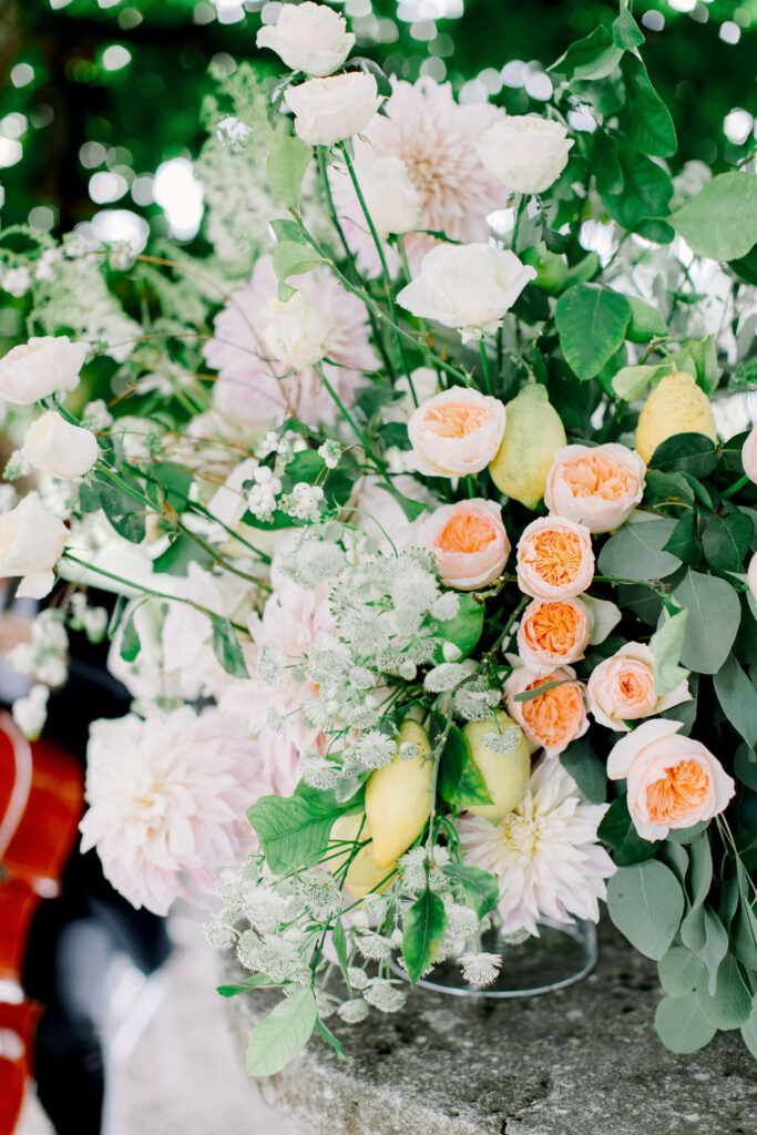 flower bouquet wedding at wldegg castle