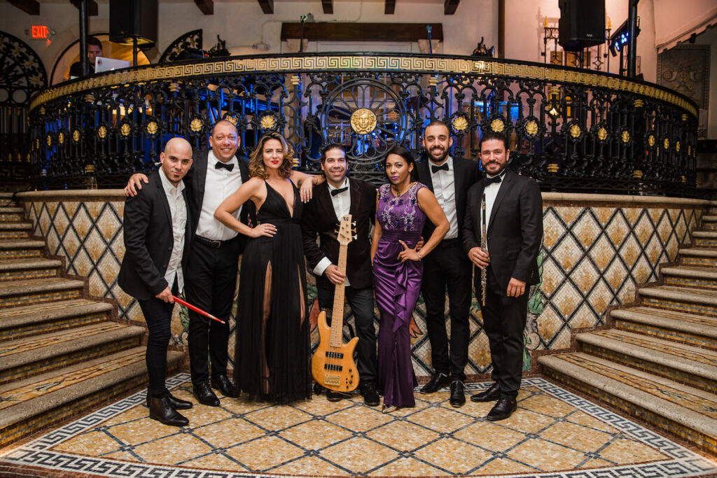 Kiral Artists' Wedding Band @ Versace Mansion in Miami Beach photo by Jan Freire