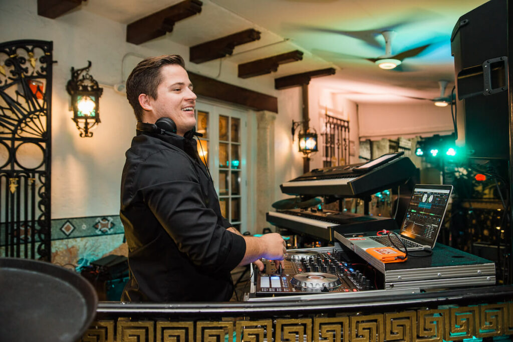 Kiral Artists DJ at the wedding at Versace Mansion