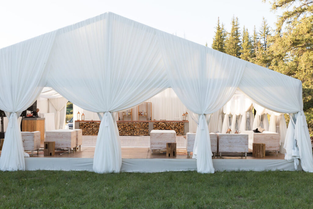 afterparty wedding tent